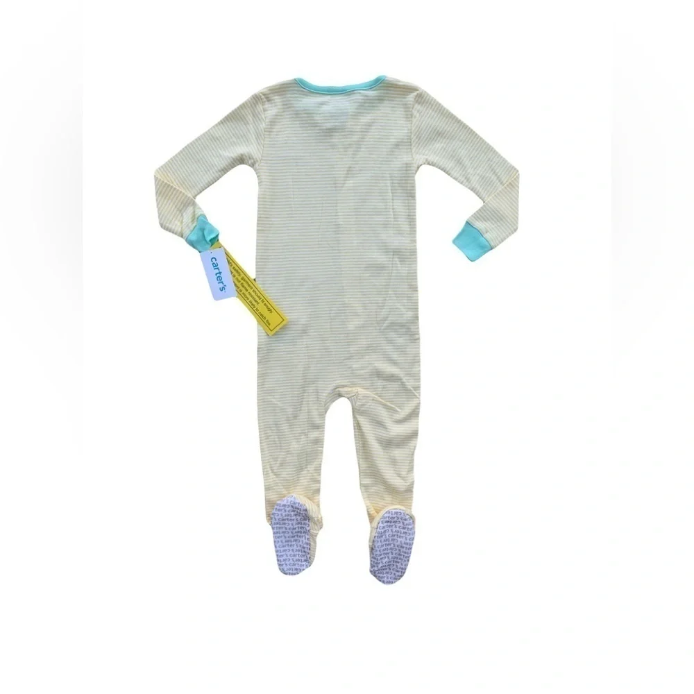 Carter's NWT Size 24 Months Turtle Applique Footie Sleeper